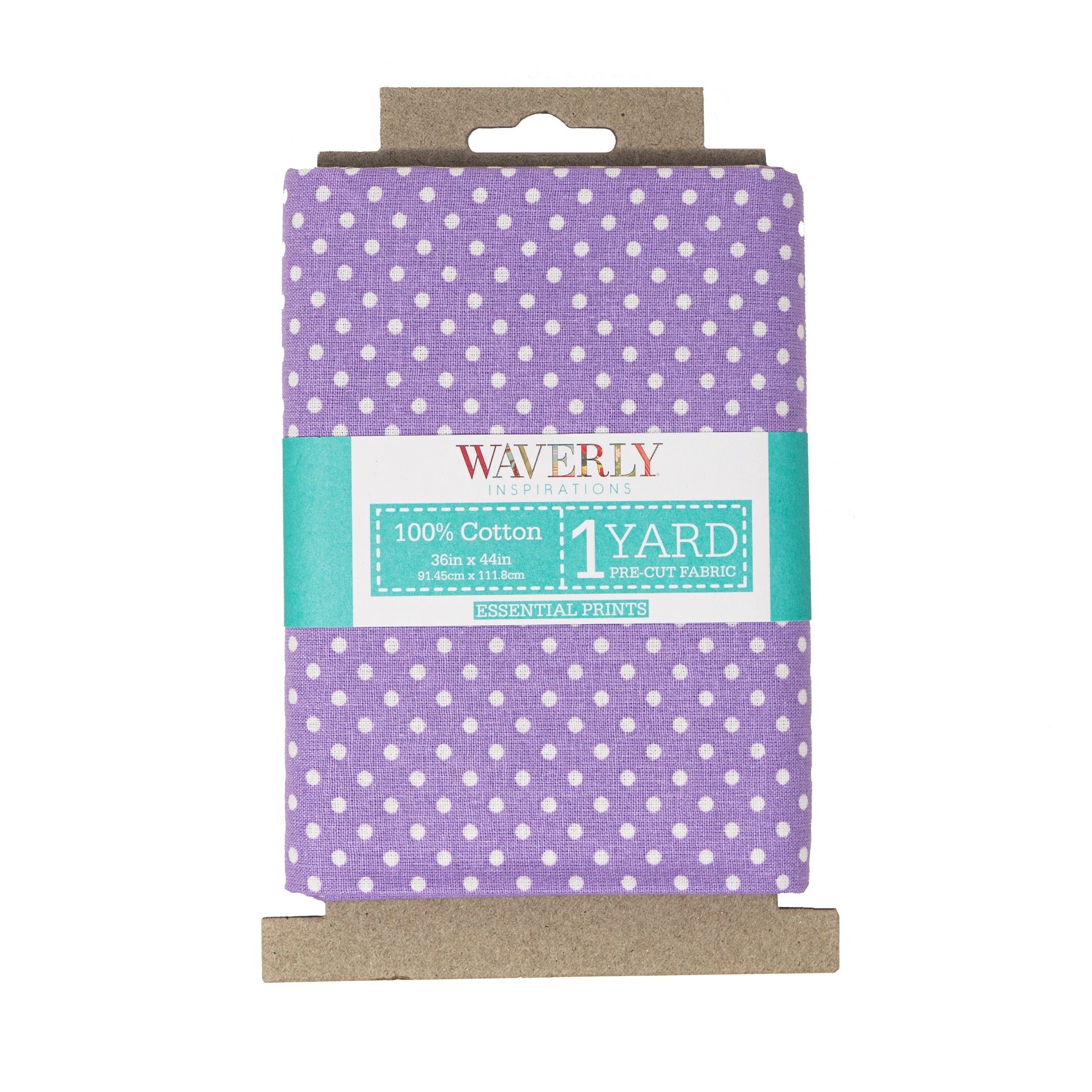 Waverly Inspirations 100% Cotton Prints Fabric, Dot Lilac, 1 Yard Precut, 44 in Wide