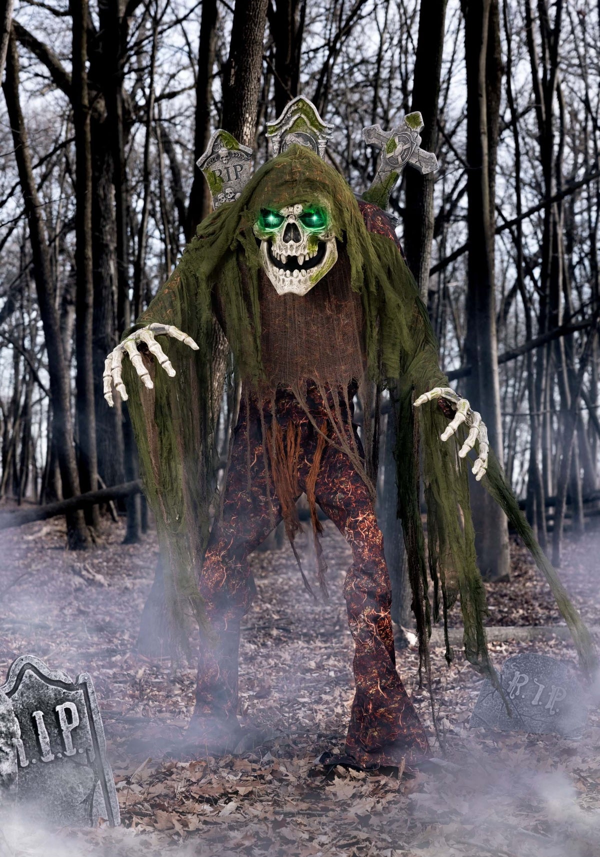Tony Tombstone the Graveyard Caretaker Animated Decoration