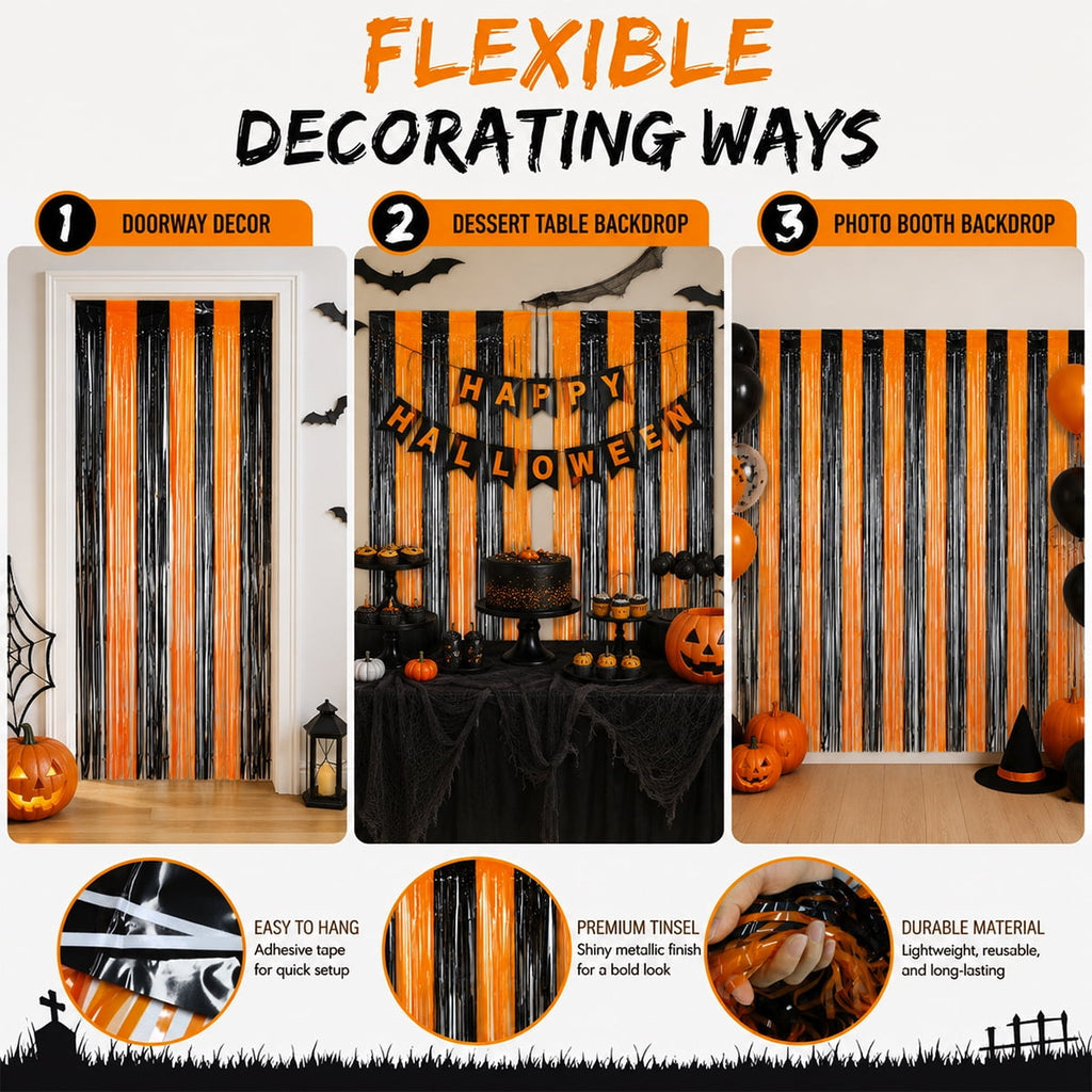 Halloween Doorway Curtain Haunted House Decoration Door Window Curtain with Bloody Prints Bloody Creepy Cloth for Halloween Party Supplies 65 x 39 Inch White 4 Pcs