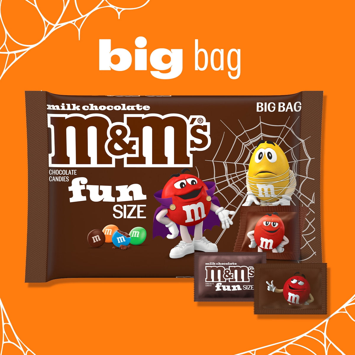 M&M's Milk Chocolate Fun Size Halloween Chocolate Candy - 10.53oz Bag