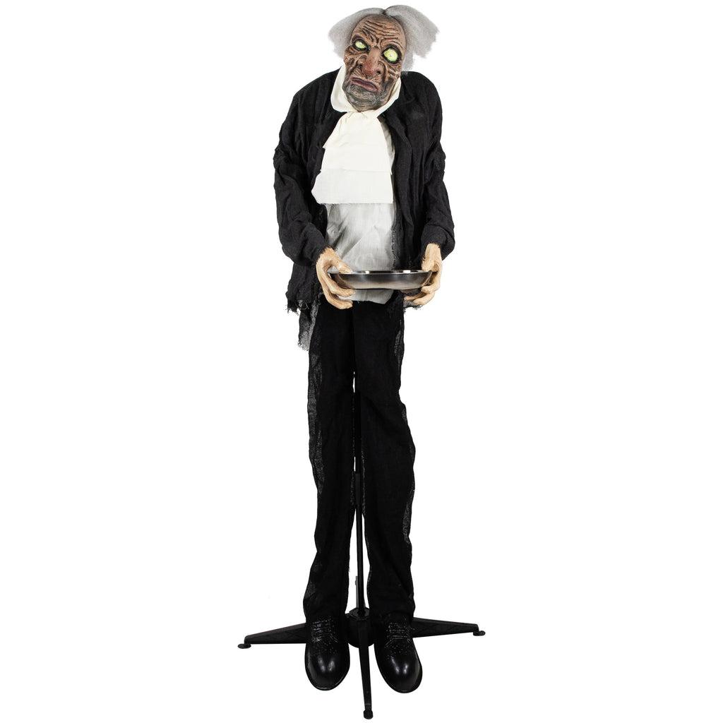 5.5' LED Lighted Animated Butler with Sound Halloween Decoration