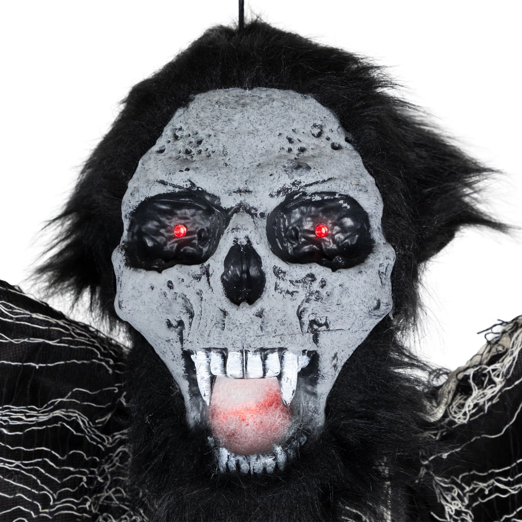 Northlight Animated Hanging Zombie Vampire with Lights and Sound Halloween Decoration - 5'