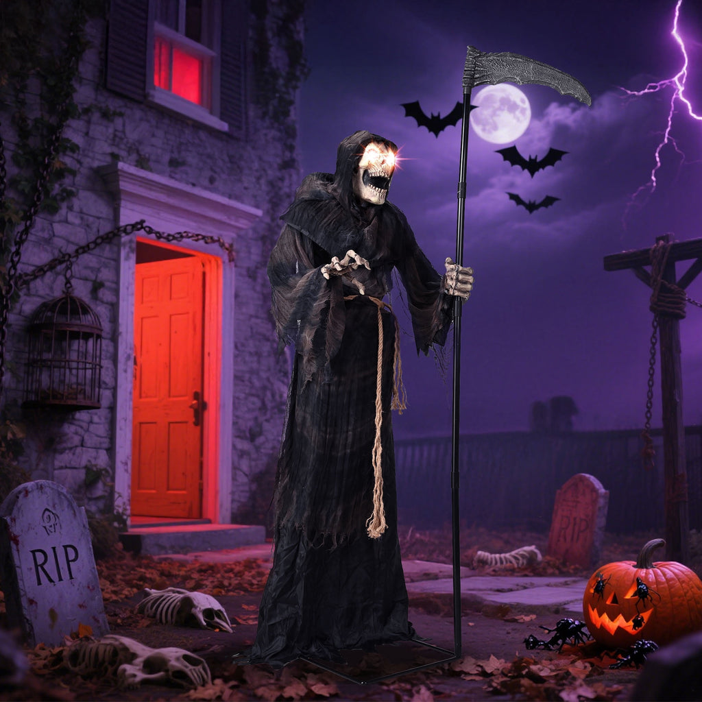 Yescom 9ft Flying Witch with Vulture & Owl Skeleton Halloween Outdoor Décor 2026