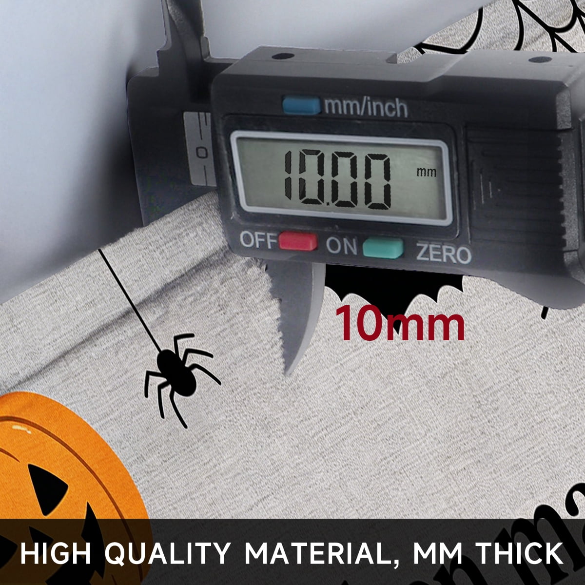 YIMEIS Halloween Pumpkin Lanterns 3Pcs Flannel Mat and Kitchen Rugs Set,Soft Non-slip,Perfect for Home Bathroom