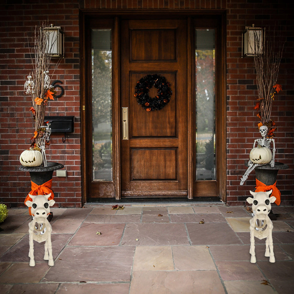 amlbb Halloween Decoration Halloween Skeleton Horror Decorations Simulation Animals Skeleton Ornaments Bar Decoration Frogs Skeleton on Clearance