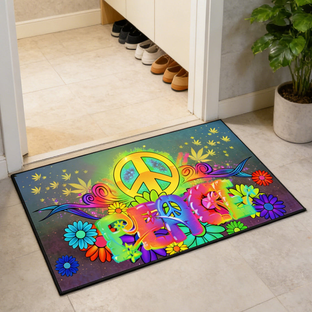 Halloween Ghost Door Mat, Cute Welcome Mat for Front Door Porch Entryway Haunted Outdoor Decor Spooky Decorative Entrance Doormat Non Slip Halloween Rug, 16" x 24"