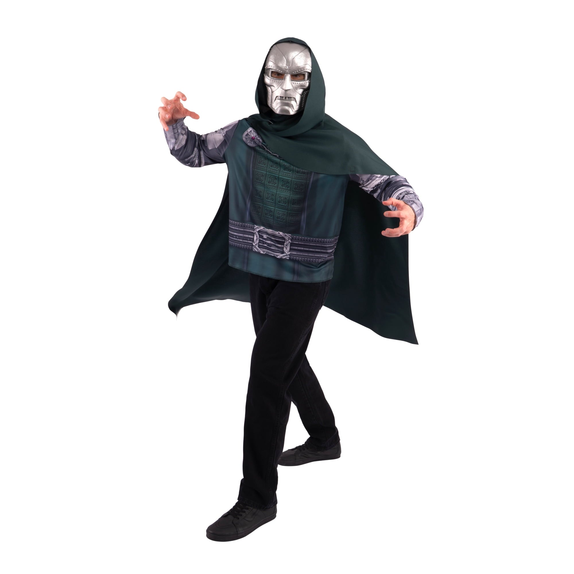 Marvel Dr.Doom Halloween Costume for Adults, Men's Size Small / Medium (28-34), by Jazwares
