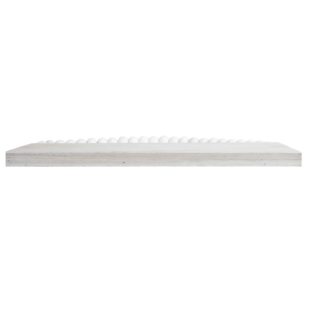Hello Hobby Unfinished Wood Rectangular Craft Surface with Beaded Handle