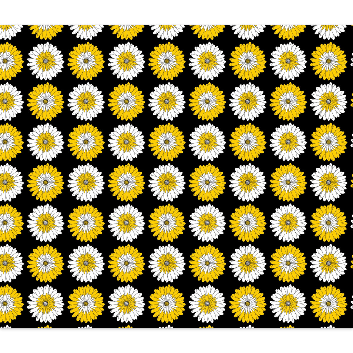 Fat Quarter 100% Cotton Daizy, Yellow, 18"x 21" for Quilting & Sewing, 1 Each