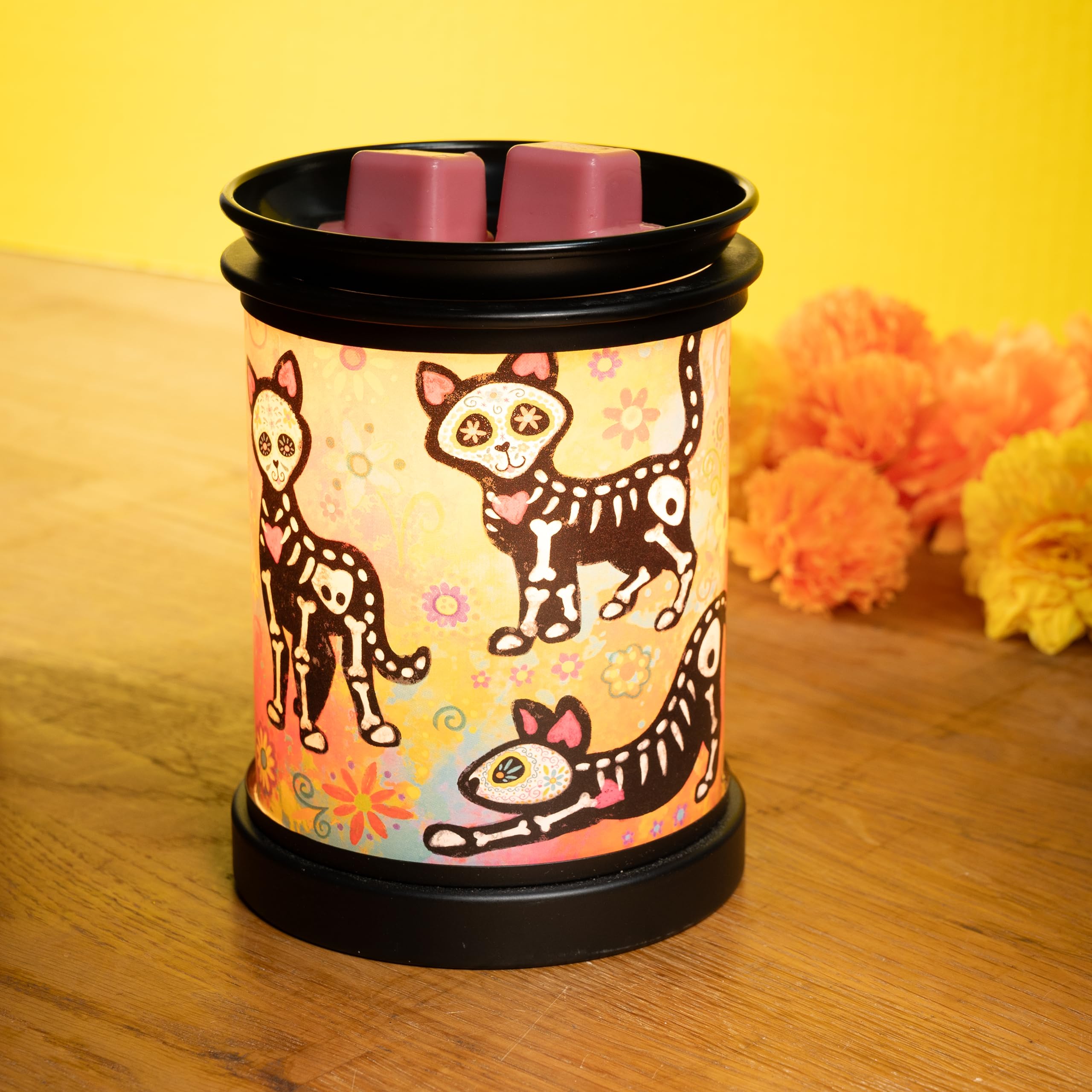 Scentsationals Wax Melt Warmer, Wax Warmer for Scented Wax Melts - Day of The Dead Collection Vistoso - Candle Wax Melter for Fragrance Cubes and Tarts