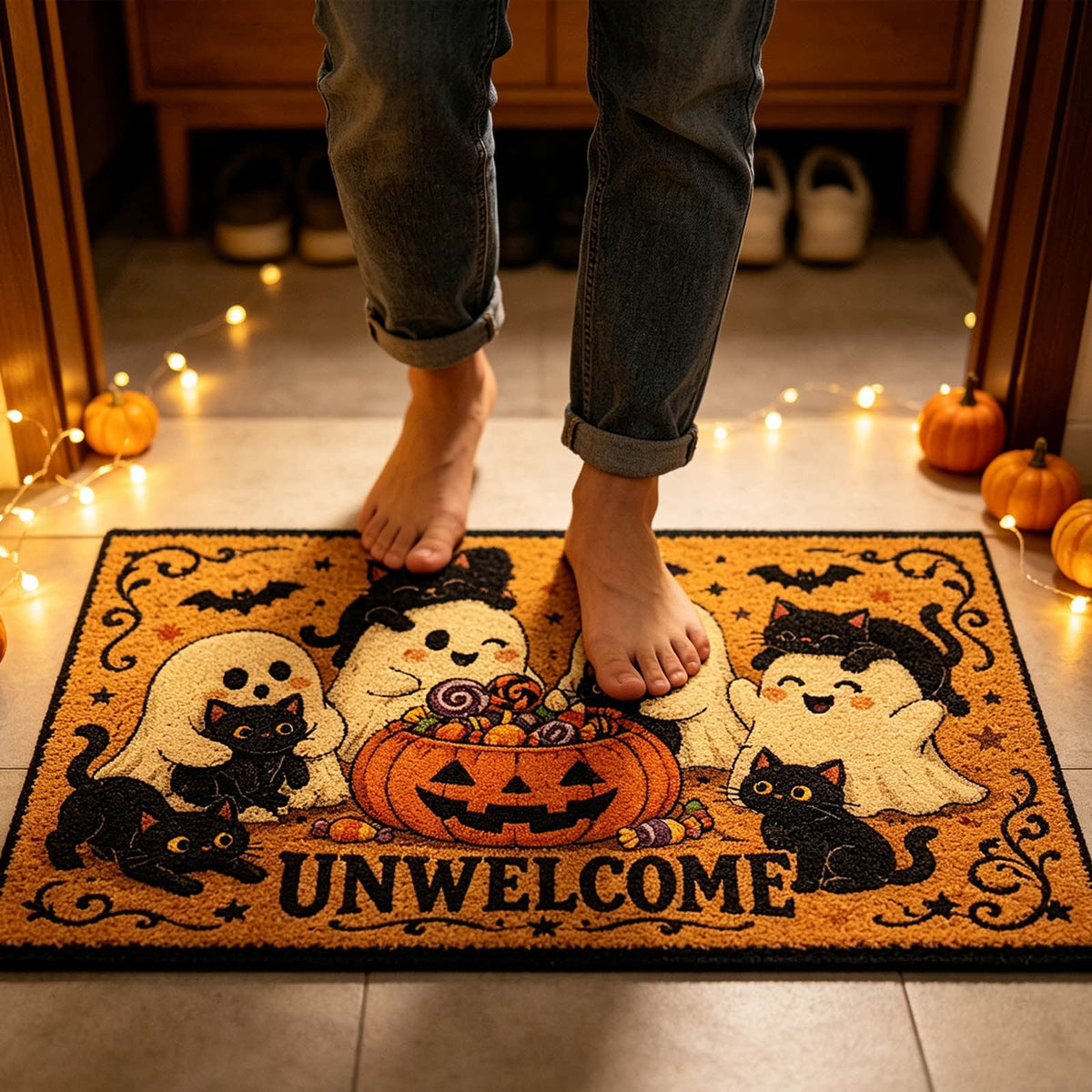 Halloween Doormat Halloween Home Decoration Doormats, Create A Holiday Atmospheres 40*60cm Halloween Party Supplies