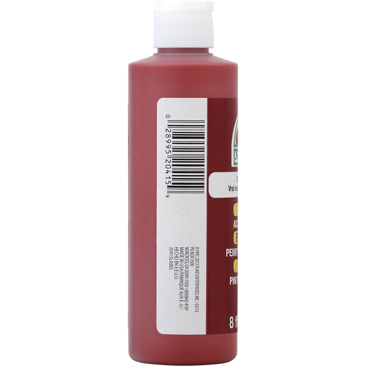 Apple Barrel Acrylic Craft Paint, Gloss Finish, White, 8 fl oz
