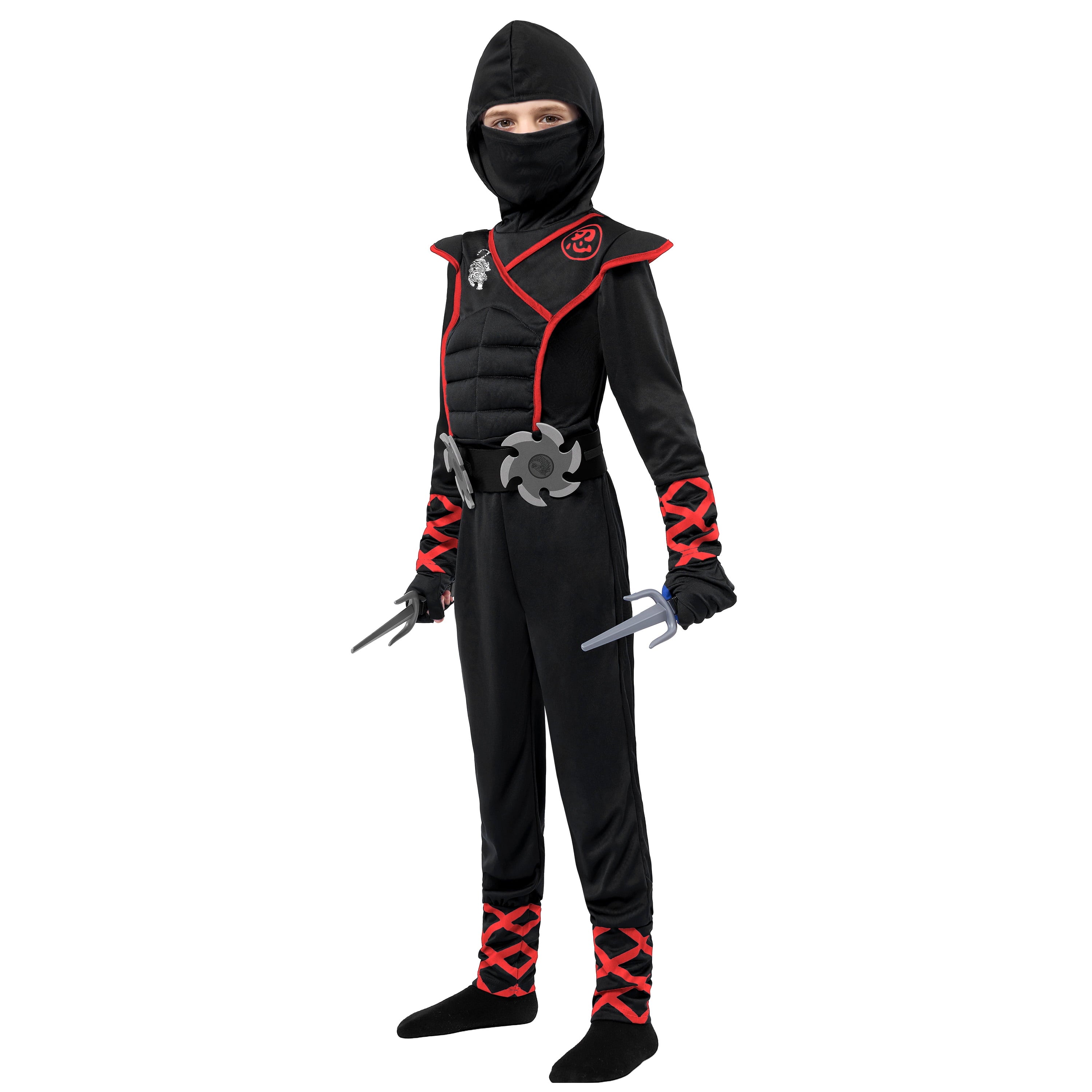 Joyfy Kids Ninja Costume for Boys Halloween Fancy Dress Costume for Kids Age 3 & up