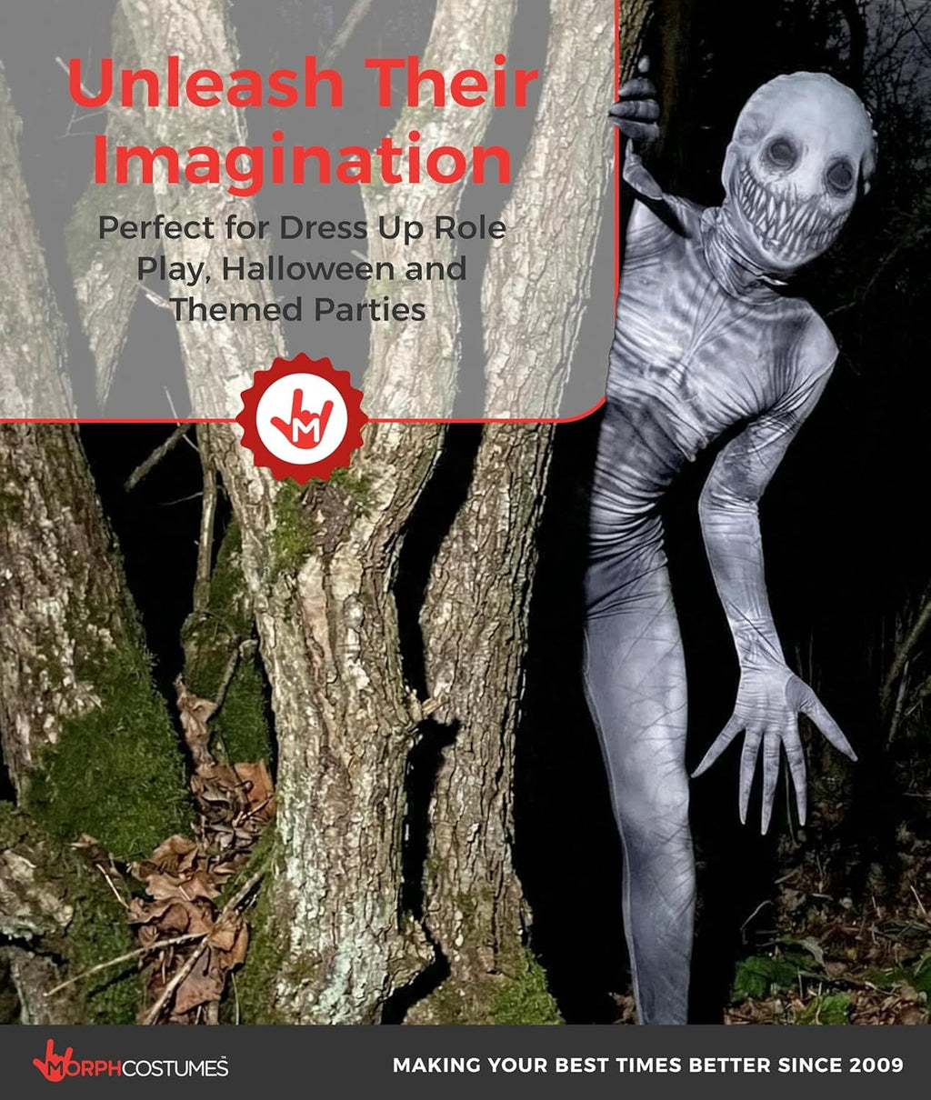 Morphsuits Kids the Rake Morphsuit Boys Girls Creepepasta Halloween Costume Halloween Gray M
