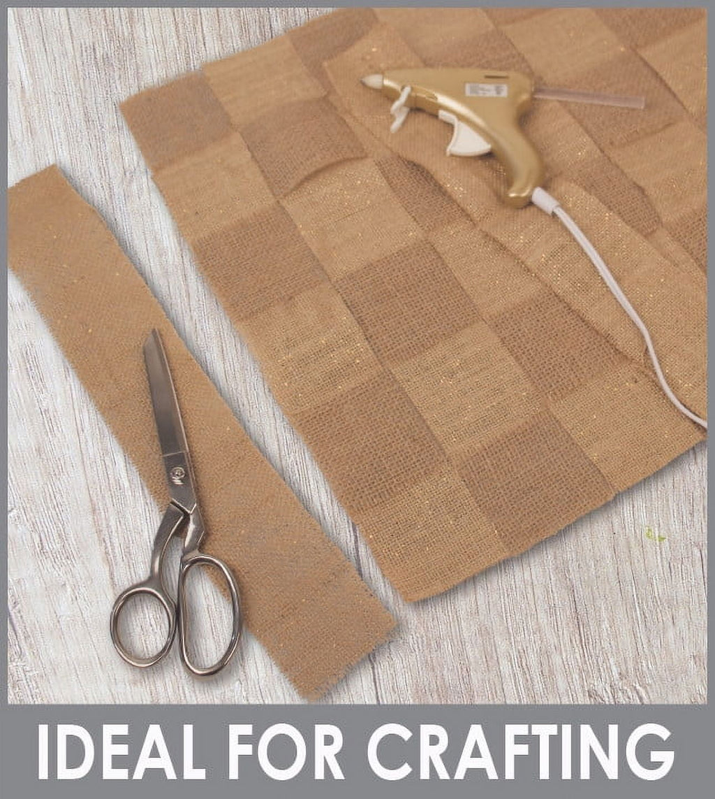 Allen Company Folded & Precut Jute Burlap Craft Fabric, 46"W x 2-Yards, Natural