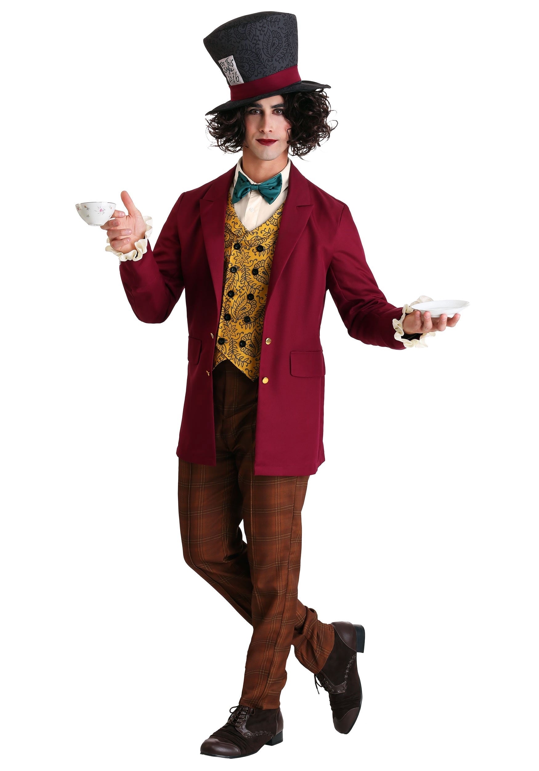 Mens Plus Size Mad Hatter Costume
