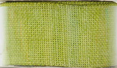 Offray Ribbon, Torrid Orange 1 1/2 inch Woven Burlap Woven Ribbon, 9 feet