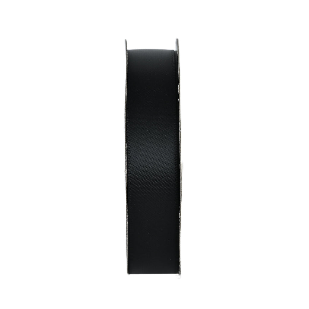 Gwen Studios 5/8" Black Satin Ribbon, 7 Yards