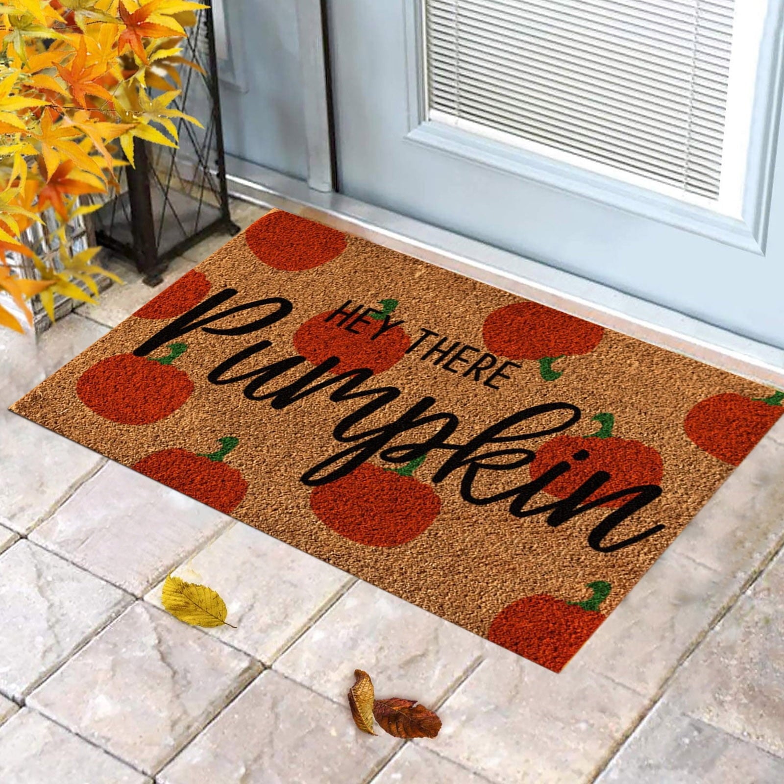 Yeetfub Warehouse Clearance 16x24IN Halloween Door Mat Pumpkin Funny Doormat All-Season Outdoor Indoor Doormat for Home Entrance Floor Outdoor Indoor Doormat for Outside Back Patio Floor Entry