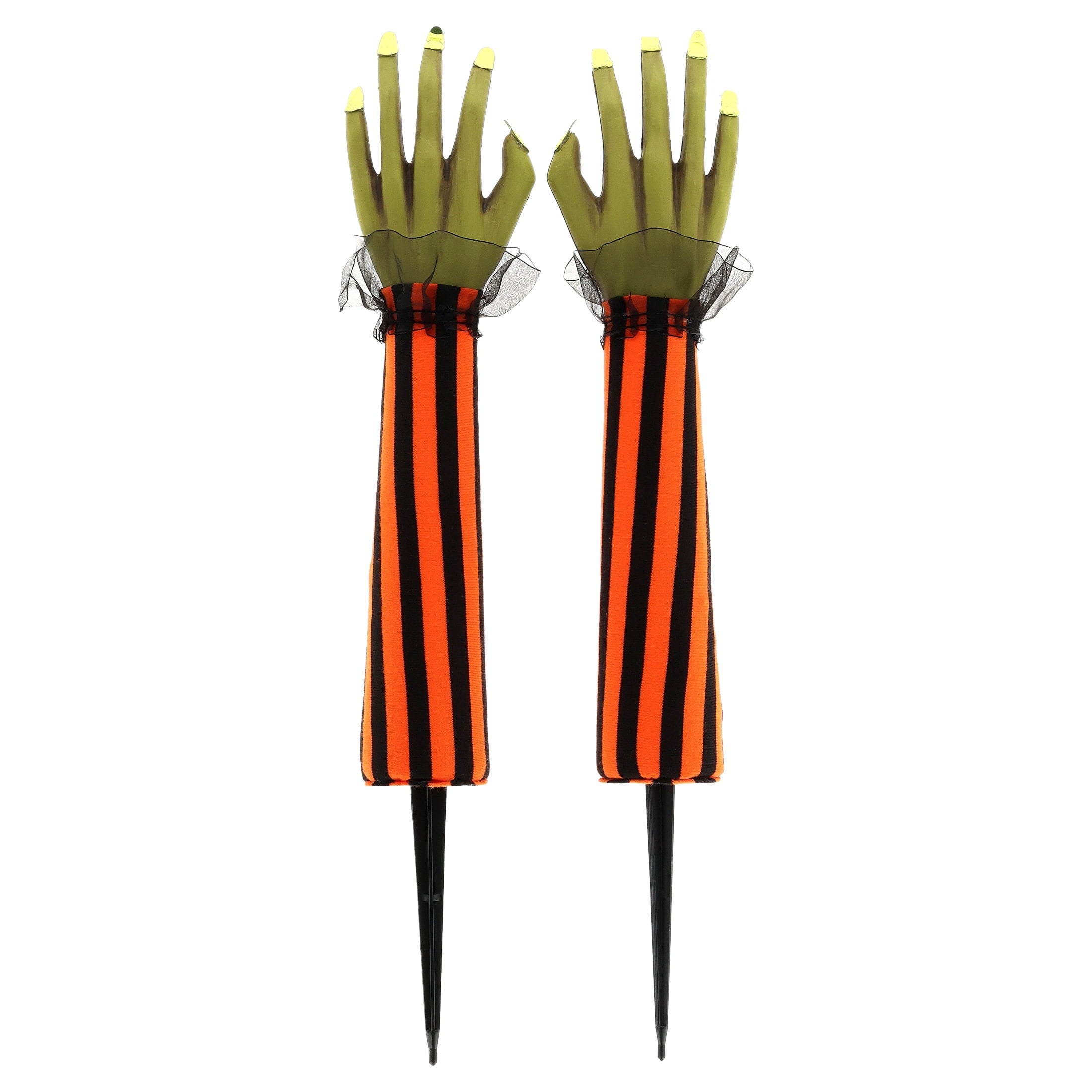 Witch Hand Yard Stakes Outdoor Decorations, Multicolor, 18", 2 Count, Halloween by Way To Celebrate