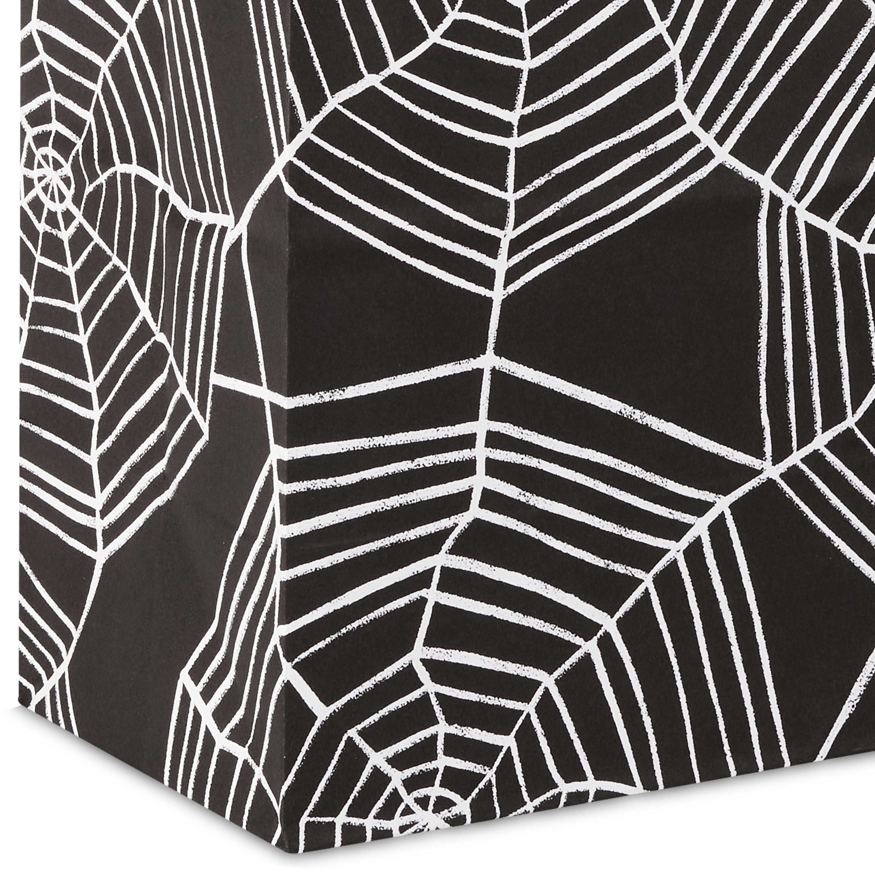 Hallmark Medium Halloween Gift Bag (Webs on Black), 1 Count