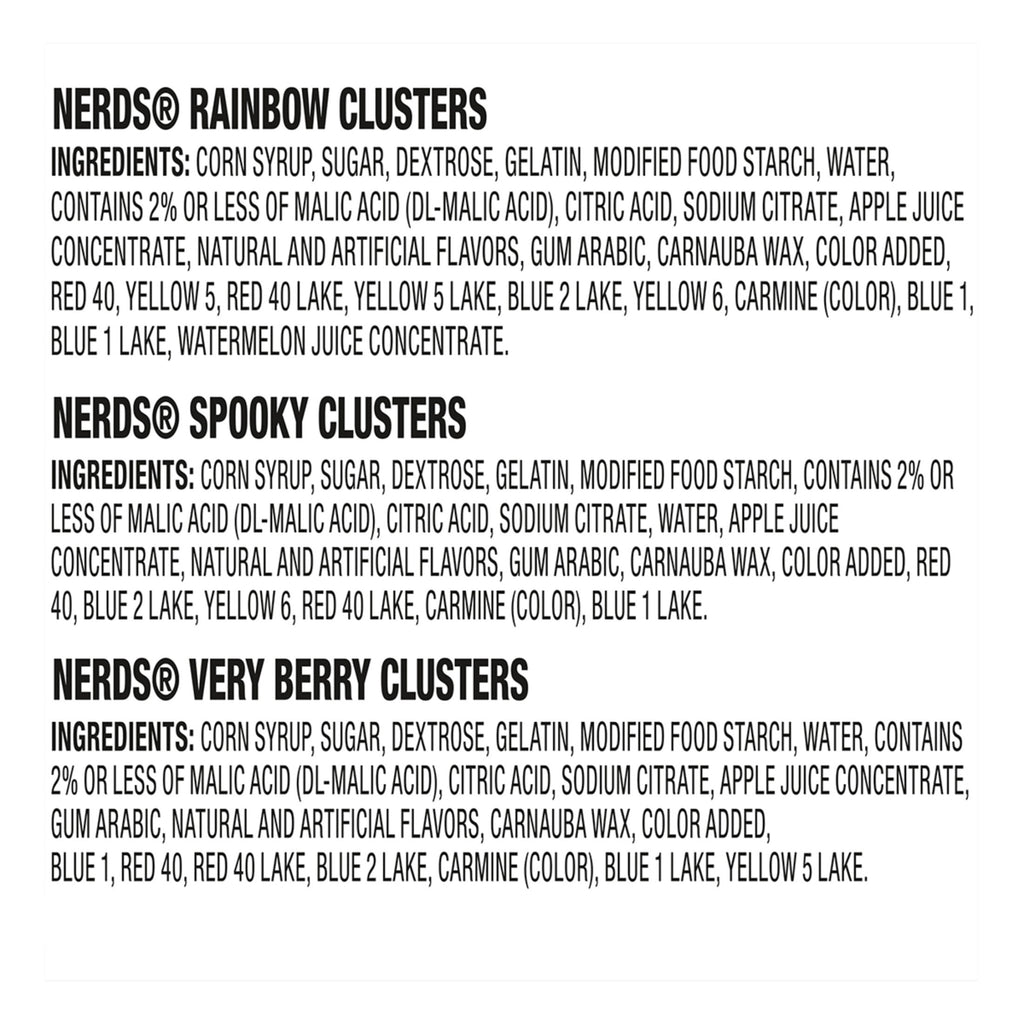 Nerds Gummy Clusters Halloween Assorted Treat Pack, 14 oz, 28 Count