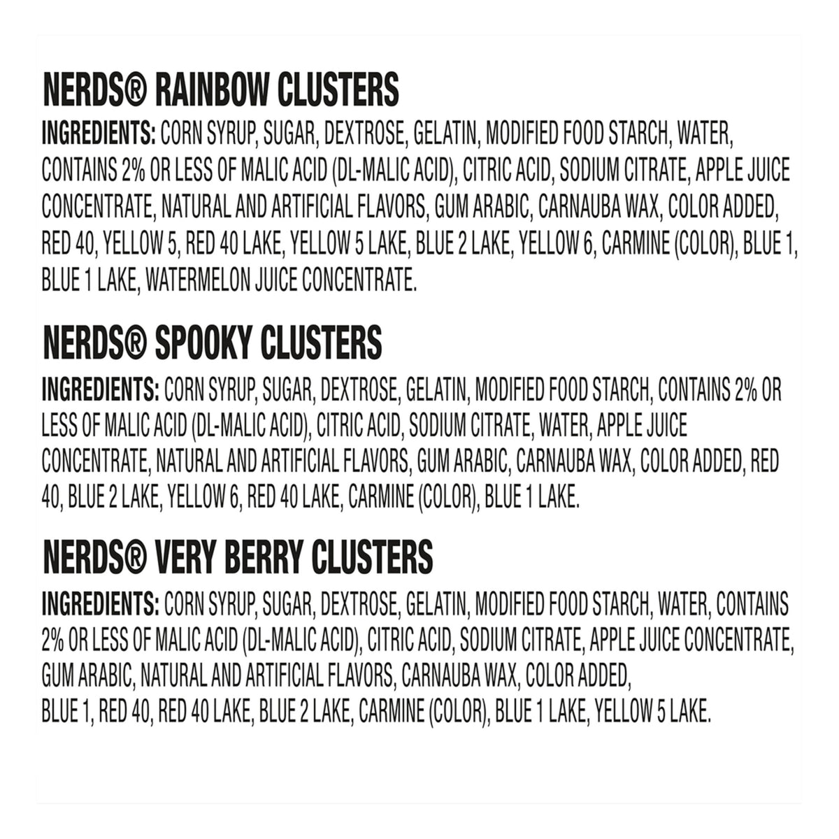 Nerds Gummy Clusters Halloween Assorted Treat Pack, 14 oz, 28 Count