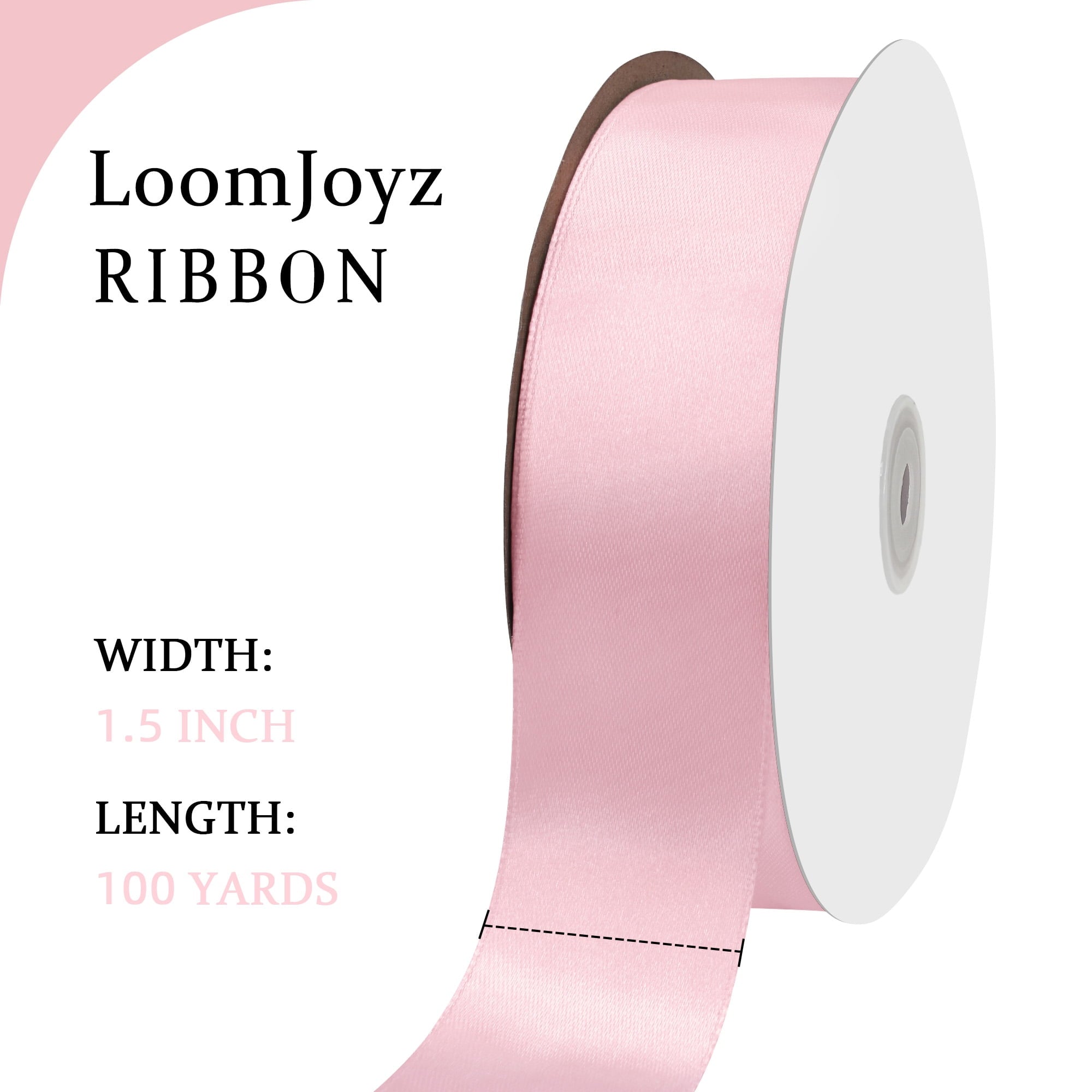 THEGLY 1.5 inch x 100 Yard Red Satin Ribbon Perfect for Gift Wrapping, Crafts, Christmas, Hair Styling, Invitation Decor & More