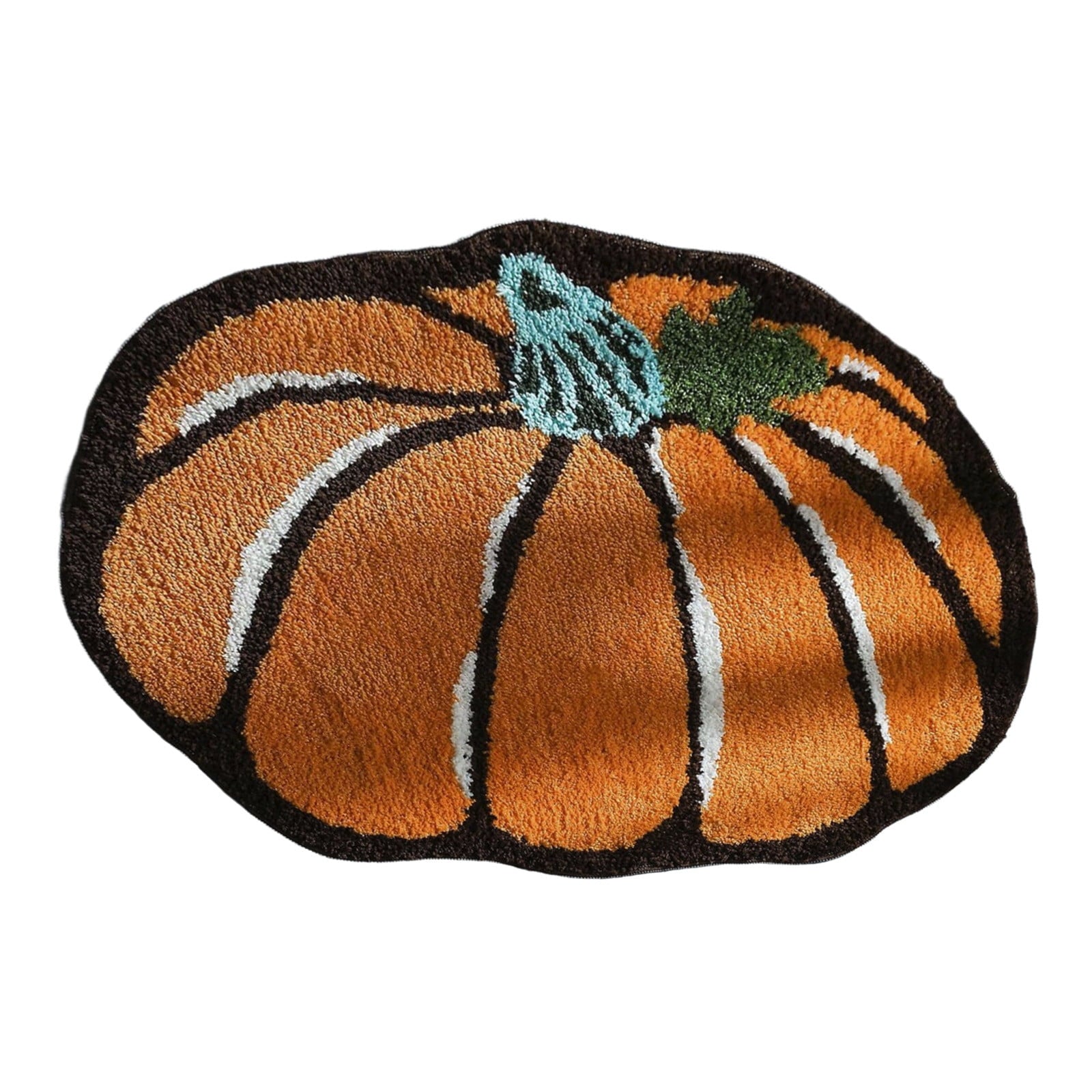 Pumpkin Rug, Halloween Thanksgiving Mat, Soft Fall Doormat for Entryway Decor, Kitchen Bathroom Living Room Floor Mat, Washable Non-Slip Holiday Home Decor