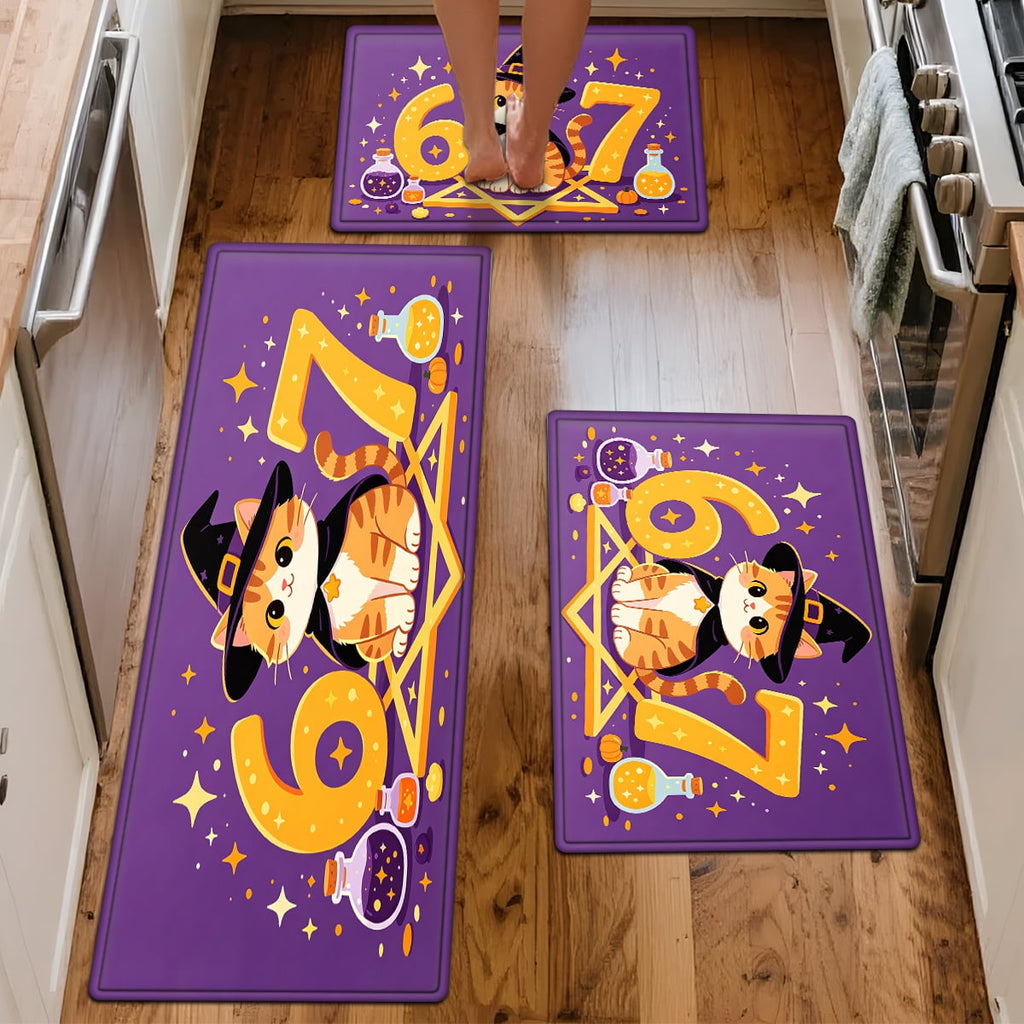 CCTFS Halloween Skeletons Holding Hot Drinks Household 1Pc Flannel Mat and Kitchen Rugs,Soft Non-slip for Bedroom Entryway