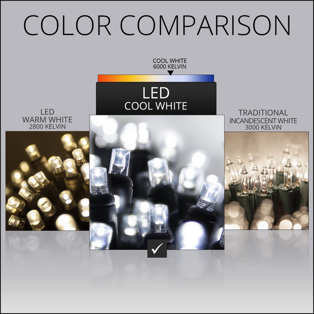 70 LED Purple and Orange String Lights for Halloween Displays Party Decoration, 24', Indoor Outdoor Black Wire