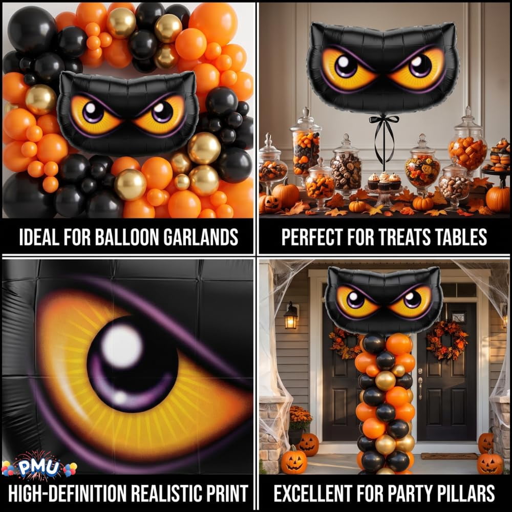 PMU Halloween Flying Ghost 24 Inch Mylar-Foil Balloon (10/pkg) Pkg/1