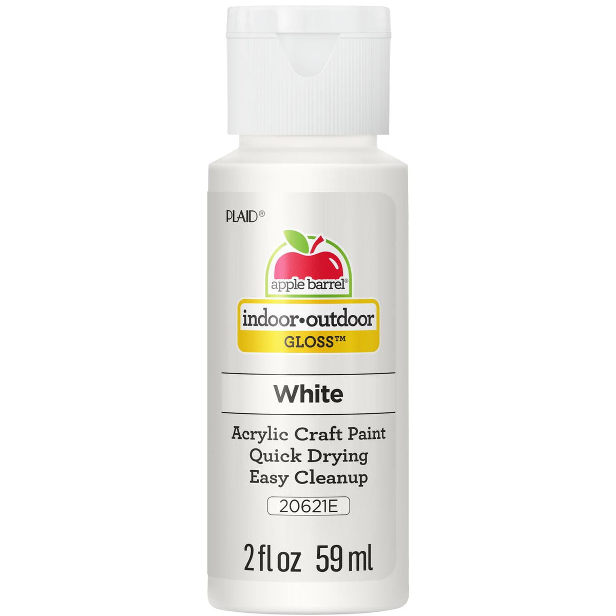Apple Barrel Acrylic Craft Paint, Gloss Finish, Black, 2 fl oz