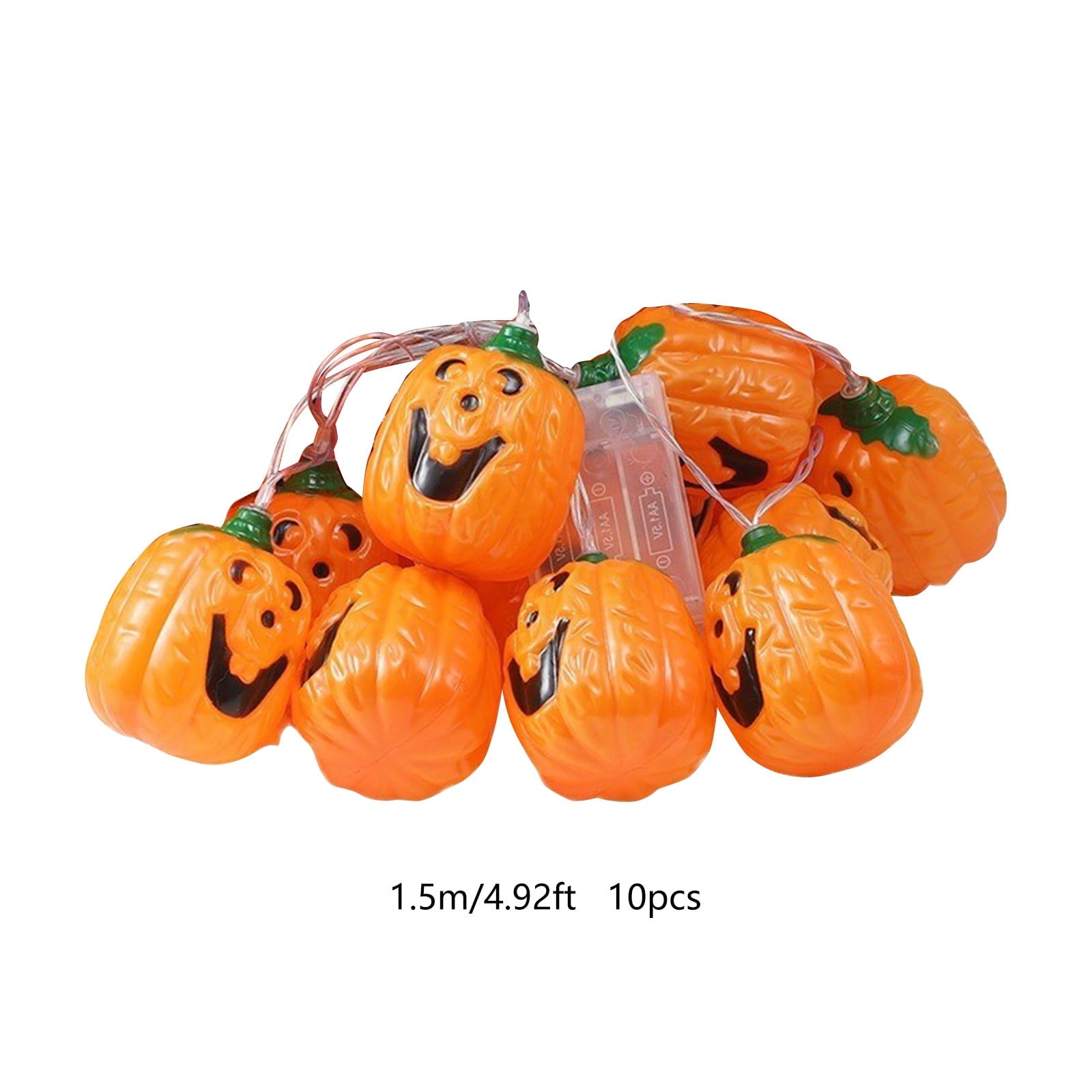 Darzheoy Halloween Pumpkin String Lights, LED Pumpkin Lights, 10 LED 5 FT Battery Operated String Lights, Halloween String Lights for Outdoor Indoor Halloween Party Decorations
