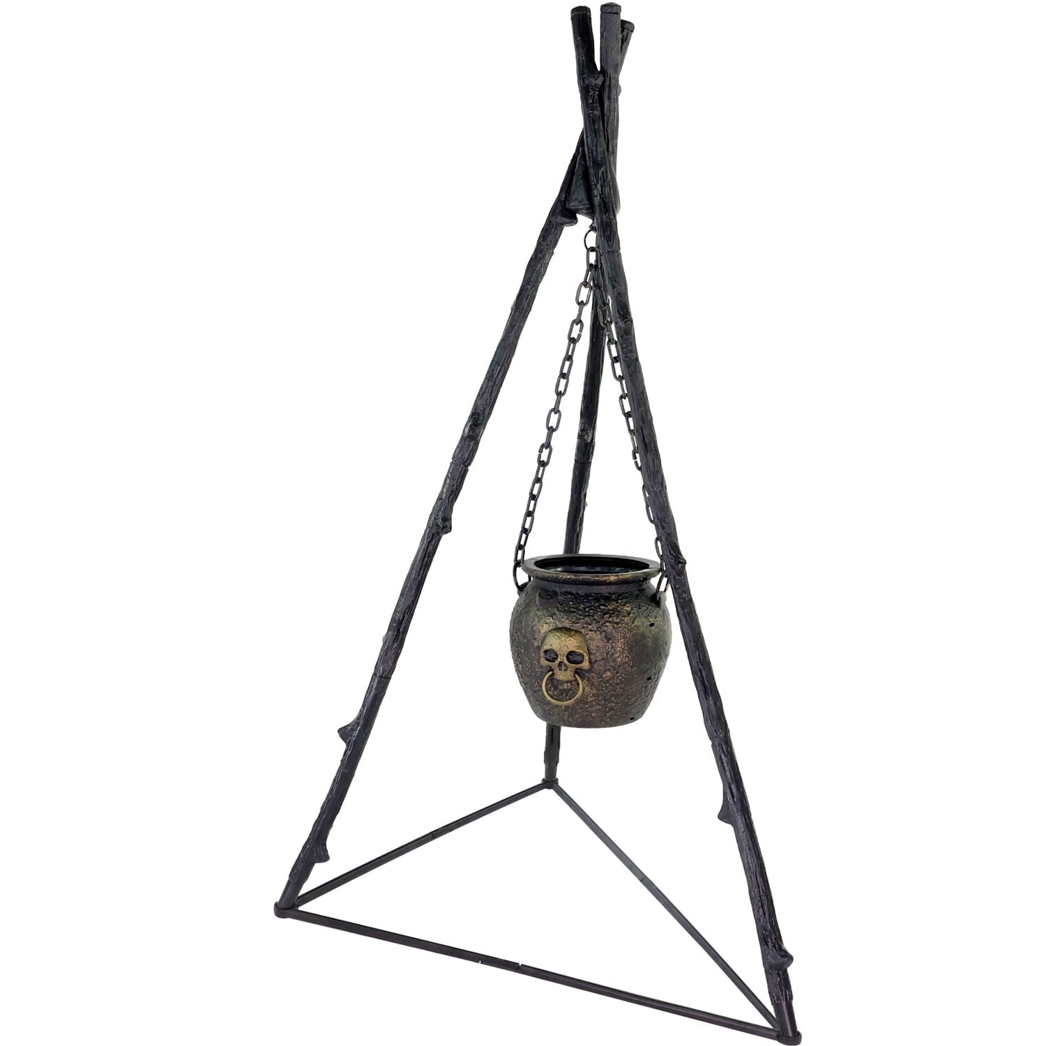 Haunted Hill Farm 4.7 ft Touch-Activated Animated Witch Cauldron Halloween Accessory, HHCAULDRON-1FLSA