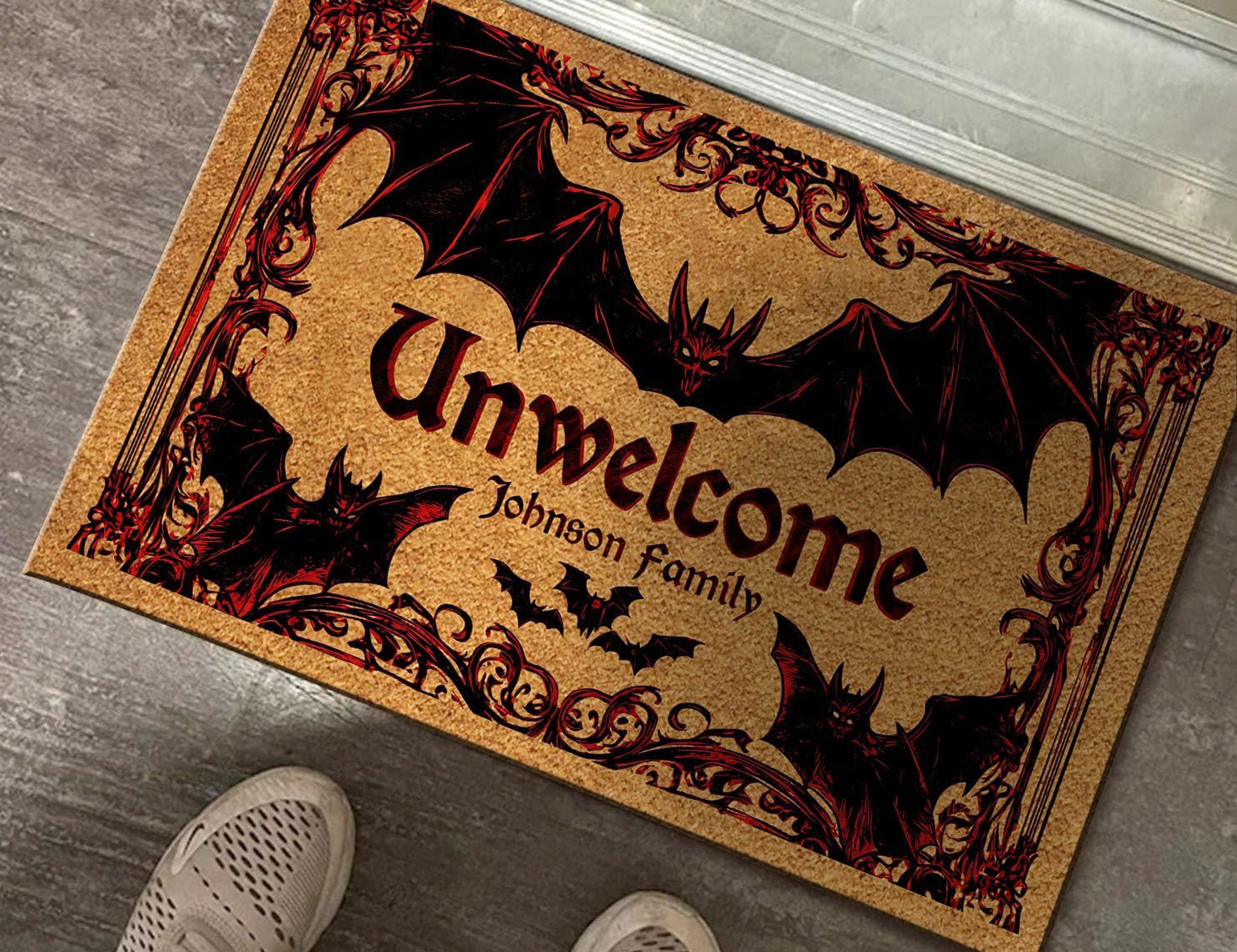 MYFLOCY Halloween Front Doormat 31x19 inch Indoor Outdoor Non Slip Floor Decoration ( Pumpkin Spooky )