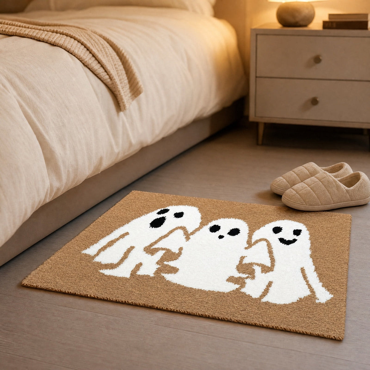 Halloween Doormat Vintage Retro Style Mat 23.6x15.7in Secure-Grip Absorbent Coir Look Entryway Rug for Front Porch Indoor Outdoor Decor by OVFUIZ