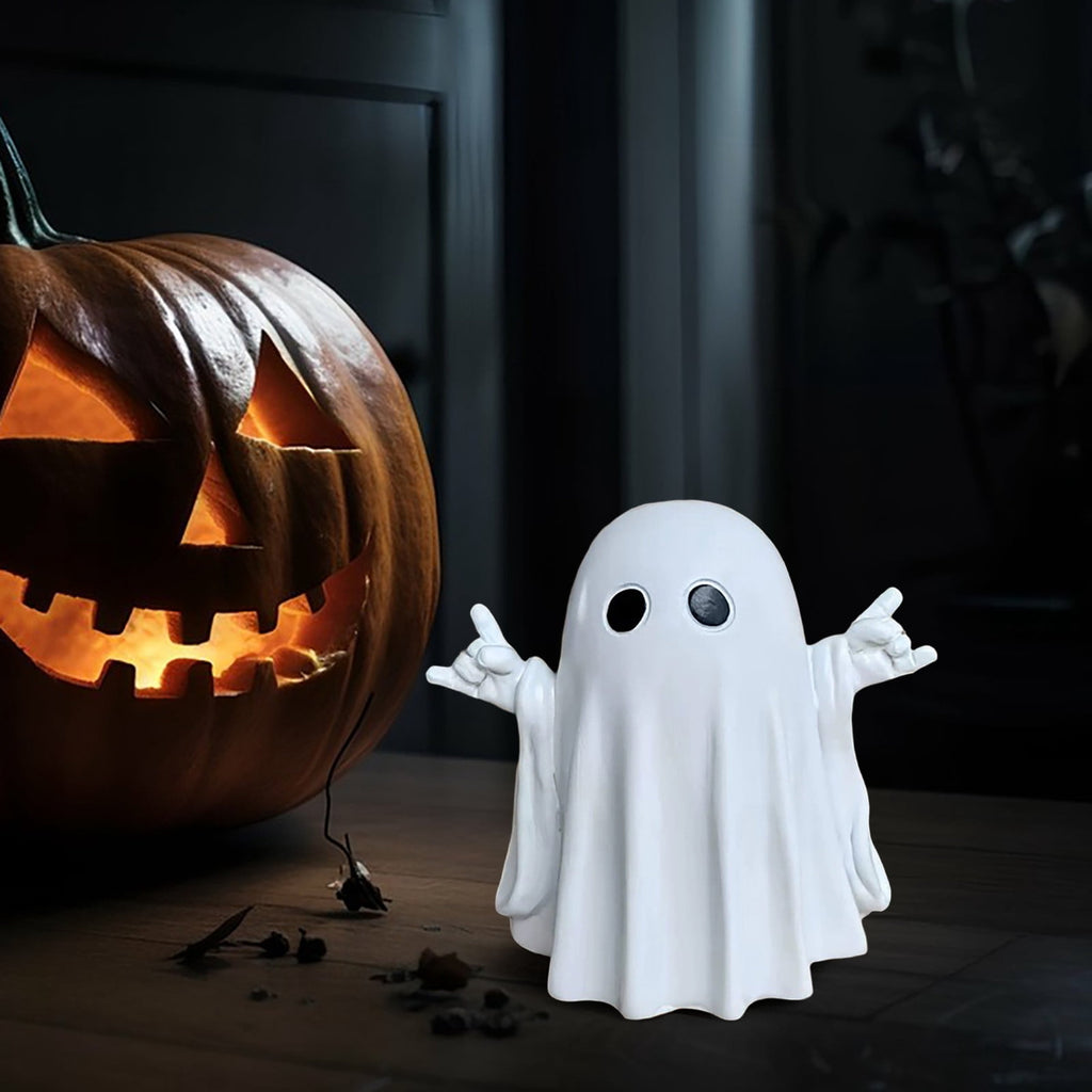 Qocolcyl 2 Pack Halloween Skeleton Lights Decorations, Halloween Candles Lamp Decoration Ornament Indoor Outdoor, Halloween Scary Decor for Home Room Table Outside Yard Lawn Garden Party Supplies