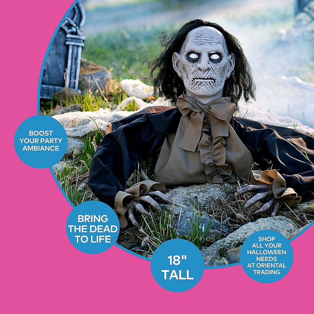Fun Express Zombie Groundbreaker Animated Prop