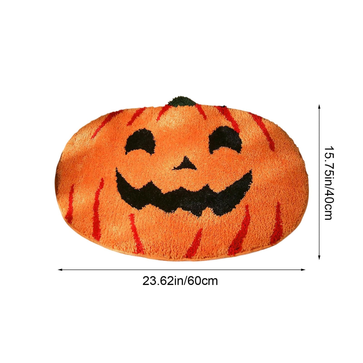 YIMWNYI Halloween Pumpkin Rugs, Decorative Floor Mat, Doormat for Living Room, Kitchen, Thanksgiving Day, Soft Bathroom Mat, Fall Themed Home Decor, Easy to Clean Rug