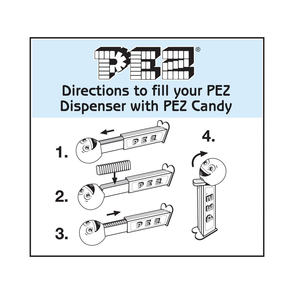 PEZ Halloween Party Bag, 12 Individually Wrapped Mini Candy Dispensers, Each With 1 Candy Refill