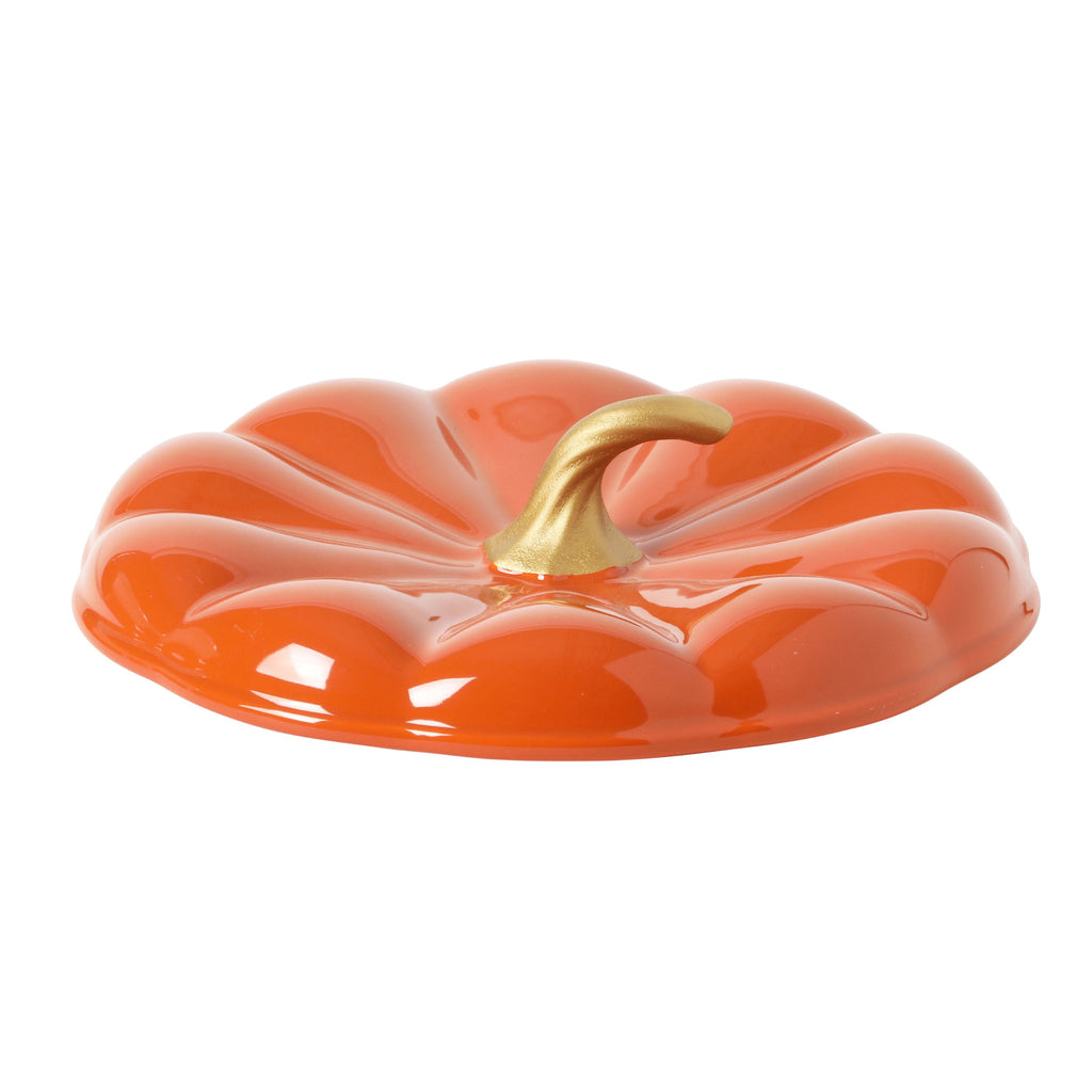 The Pioneer Woman Pumpkin Stoneware 10" Pie Dish with Lid, Linen