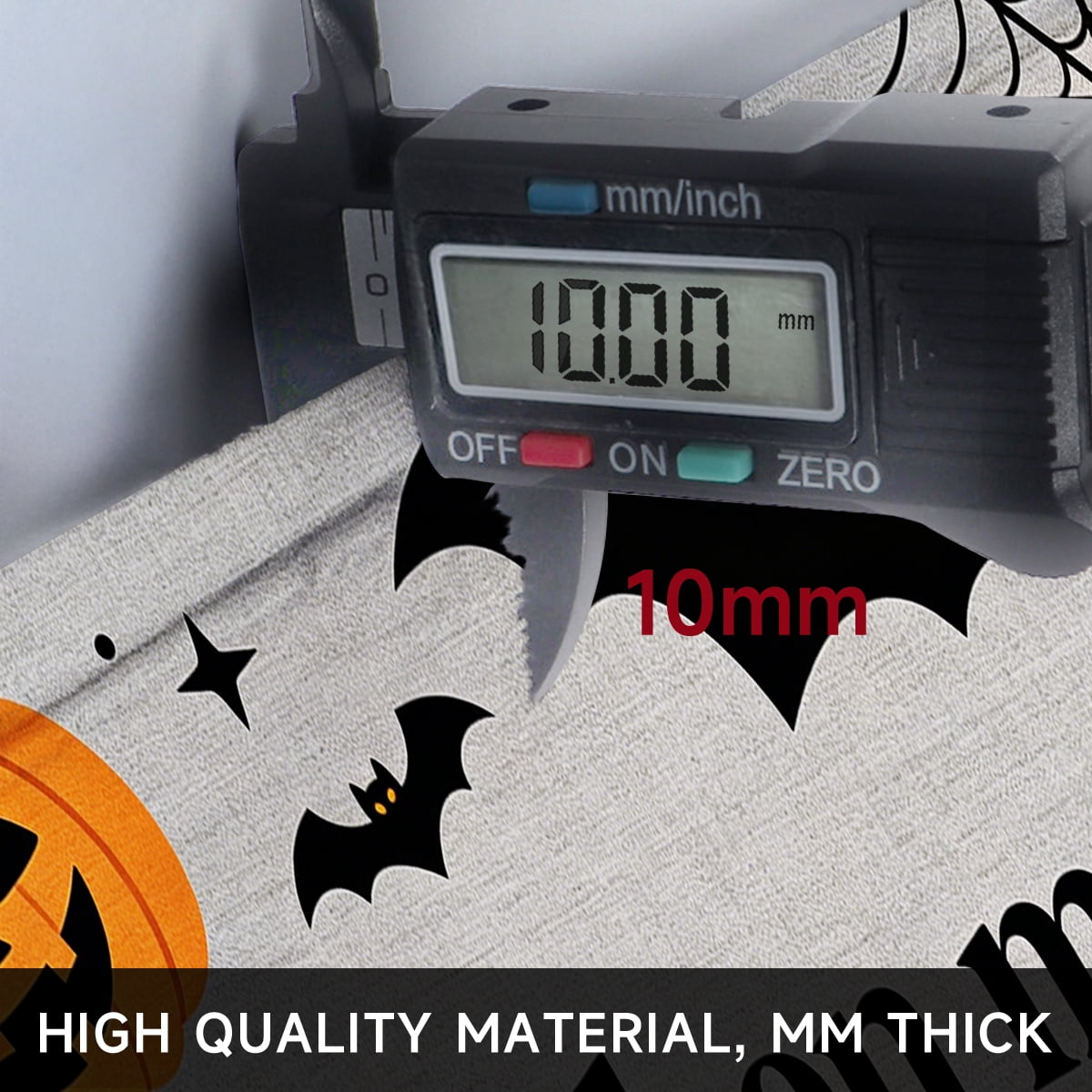 YIMEIS Halloween Pumpkin Lanterns 3Pcs Flannel Mat and Kitchen Rugs Set,Soft Non-slip,Perfect for Home Bathroom