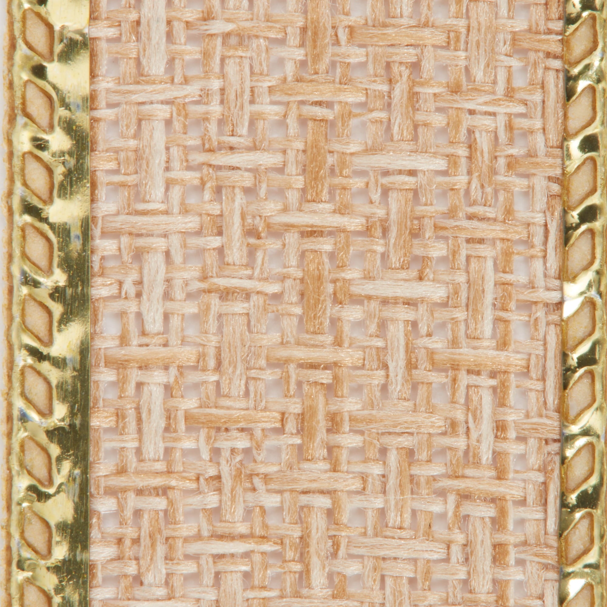(4 pack) Offray Ribbon, Natural Gold 5/8 inch Galena Metallic Ribbon for Wedding, Crafts, and Gifting, 9 feet, 1 Each