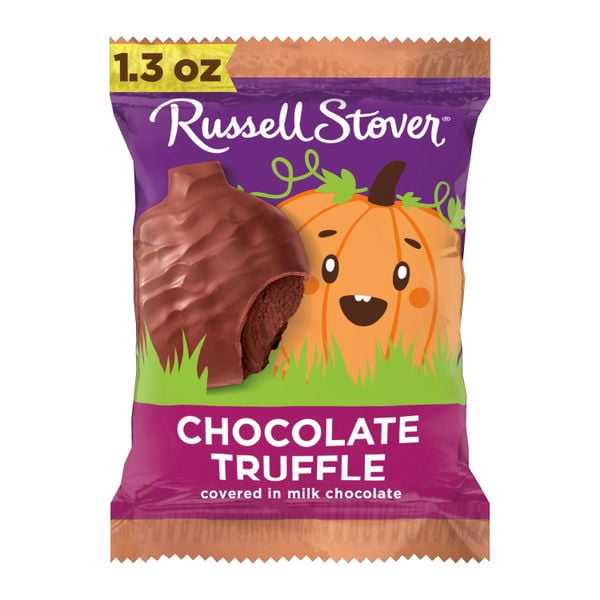 RUSSELL STOVER Halloween Milk Chocolate Peanut Butter Pumpkin, 1.3 oz. (Pack of 18)