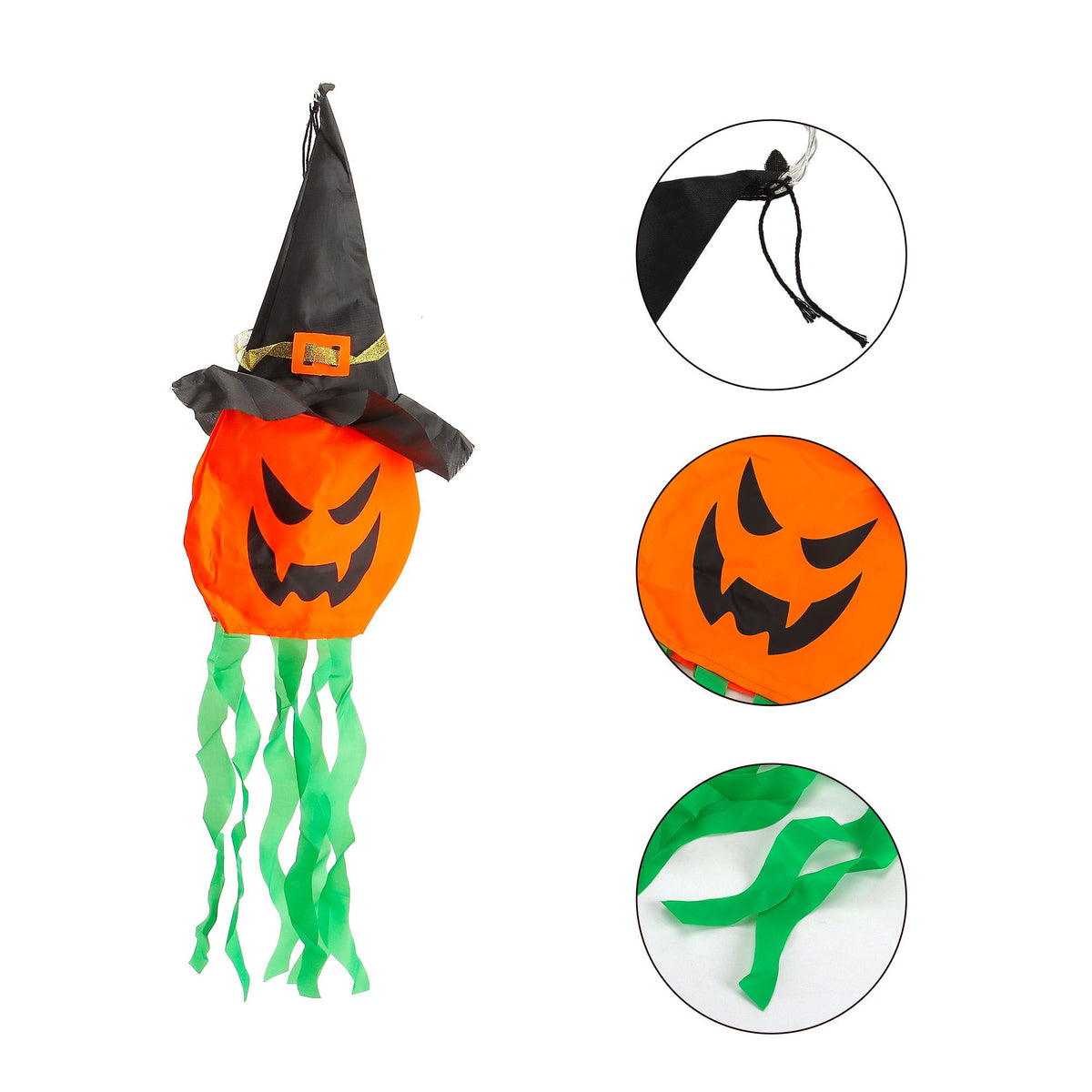 Deago Halloween Lights 9.8ft Battery Operated Ghost Witch Hat 5 LED String Lights Halloween Decoration for Indoor Outdoor Home Party Halloween Decor, White