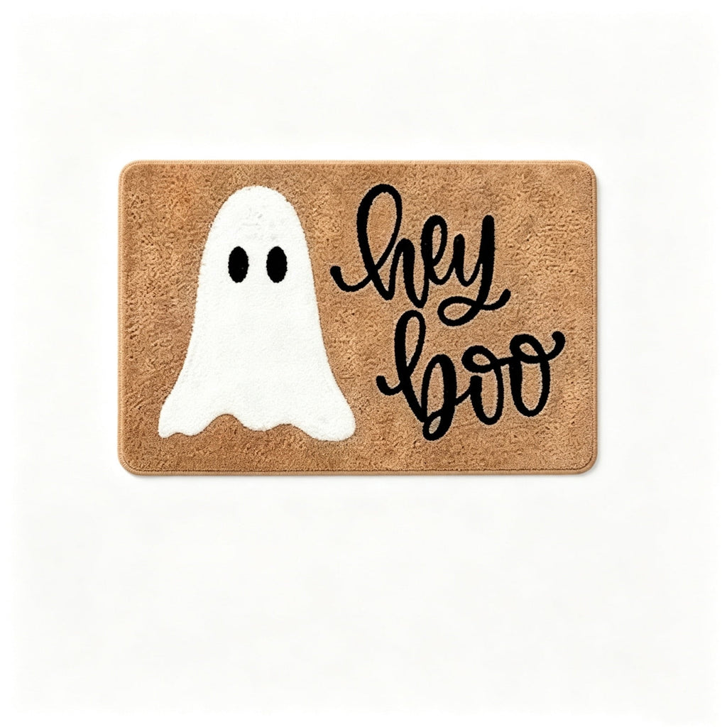 Halloween Doormat Vintage Retro Style Mat 23.6x15.7in Secure-Grip Absorbent Coir Look Entryway Rug for Front Porch Indoor Outdoor Decor by OVFUIZ