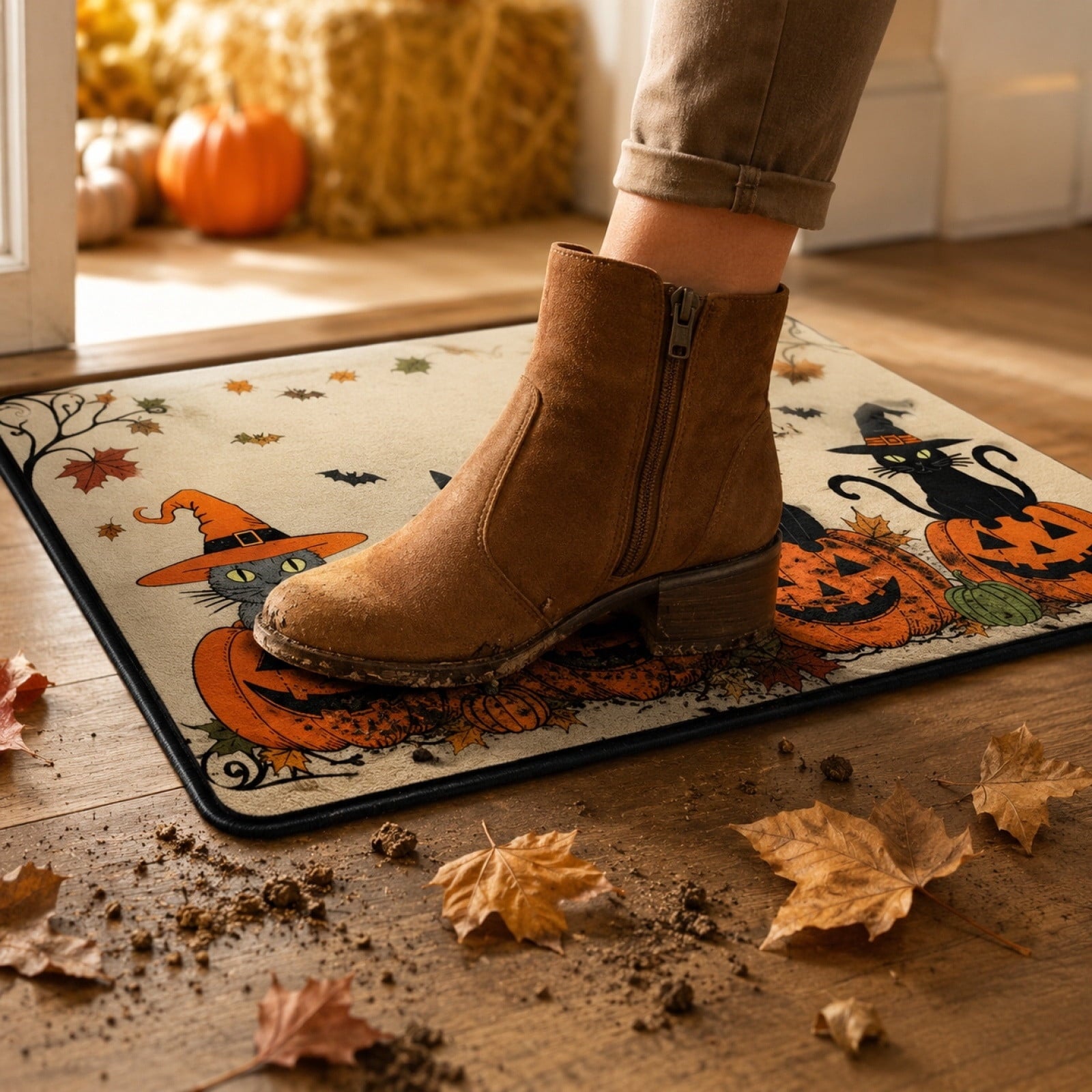 Duck Doormat Outdoor 24'', Rustic Front Door Mat for Entryway, 1 PC