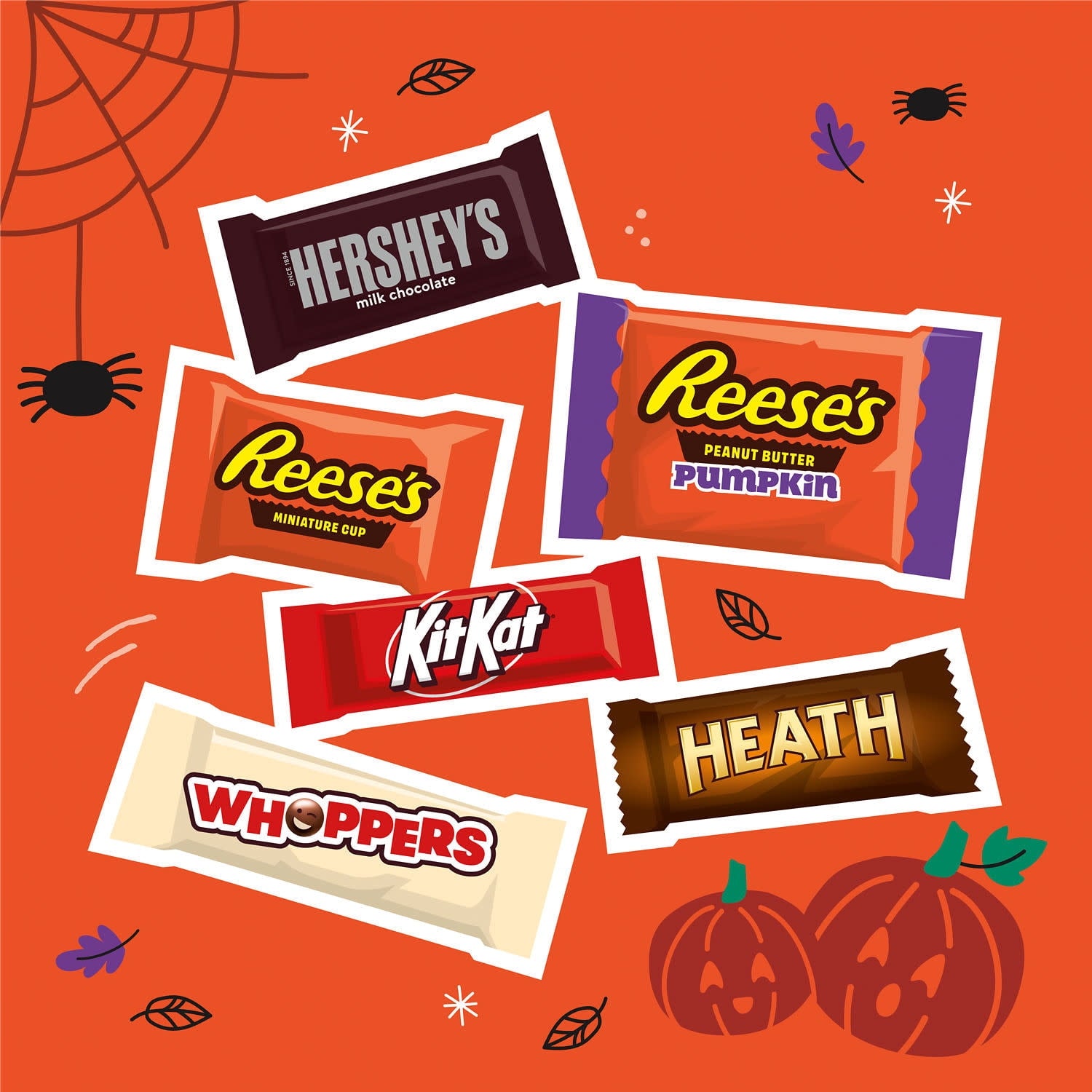 Hershey Assorted, Halloween Candy Bulk Variety Bag, 35.93 oz (110 Pieces)