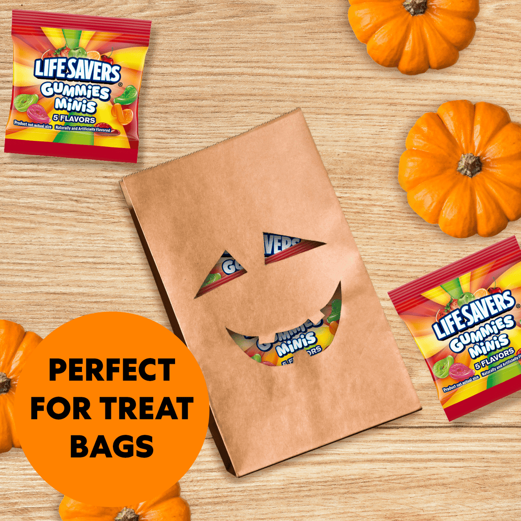 Life Savers Gummies Minis 5 Flavors Halloween Candy - 6 oz Bag